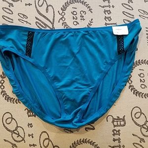 Lane Bryant size 14/16 Teal and Black Panties